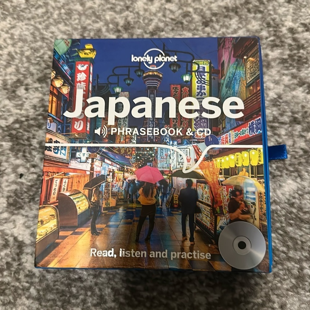 Lonely planet Japanese phrasebook and CD